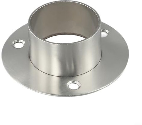 Wandmontierte Handlaufhalterung aus Edelstahl, runder Flansch, Anschlussunterstützung für Treppengeländer, Balustrade, Zuhause, Innen- und Außenbereich, kommerzieller Raum, 38 mm, 51 mm Durchmesser