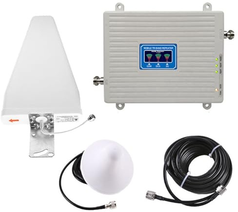 NONDK 2G 3G 4G 5G Signal Booster Tri Band-Förstärkare 900 1800 2100MHz GSM WCDMA LTE Universal Signal Booster Repeater EU-