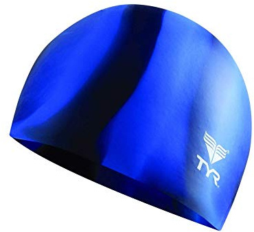 TYR Multi Silicone Cap, Blue