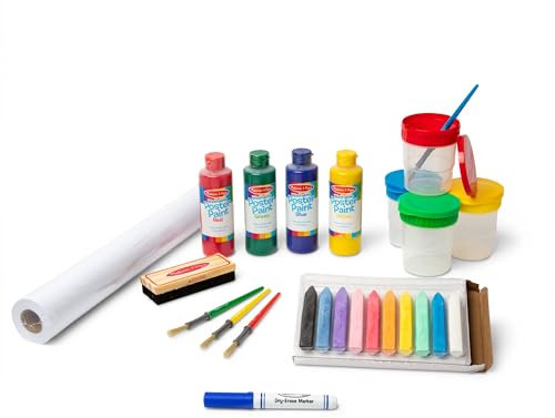 Melissa & Doug - Staffeleizubehör - 25-teiliges Set für Kunst und Bastelarbeiten, fördert die Kreativität, 27 cm hoch x 13 cm breit x 48 cm lang, für Kinder ab 3 Jahren