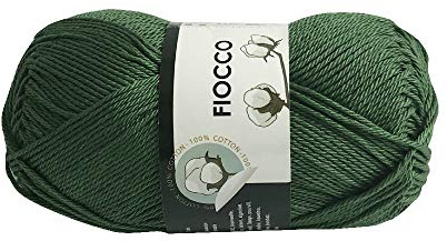 filati tre sfere Tresfere Cotone per Maglieria Fiocco Pacco 250g, (Verde Scuro)