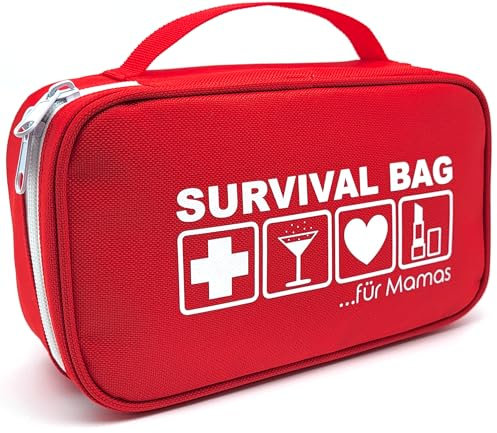 HAPPY DIKDIK Geschenke für Mama - originelles Geschenk zur Geburt - Baby Geschenk Junge & Mädchen - Survival Bag für werdende Mama & Mutter - Beste Mama Geschenk