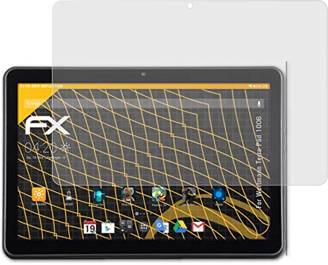 atFoliX Protecteur d'écran compatible avec Wortmann Terra Pad 1006 Film Protection d'écran, antiréfléchissant et absorbant les chocs FX Film Protecteur (2X)