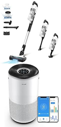 LEVOIT Aspirapolvere senza fili + Purificatore d'Aria