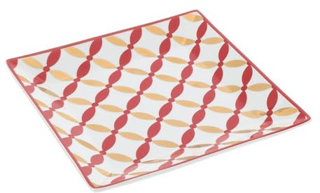 Hervit Vaciador de bolsillo en oro rojo sobre fondo blanco en porcelana Vlk Design + caja regalo 20xh20 cm