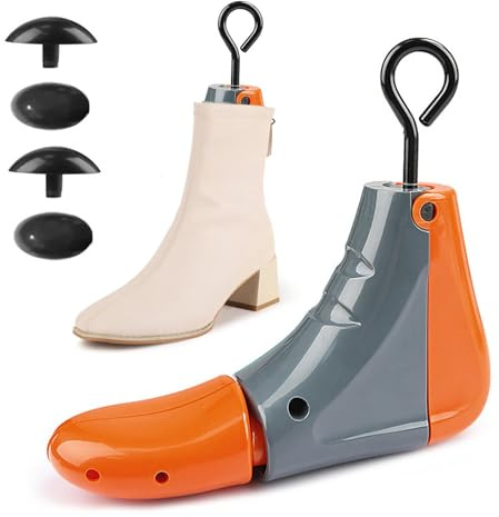 Barella per scarpe,Barella per scarpe | Scarpe in tela estensibile in 4 direzioni Estensore regolabile in lunghezza, Barella per scarpe sportive in pelle, tennis, scarpe di tela, Arancione 1, L