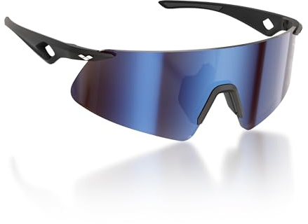 ARENA SAETTA Occhiali da Sole Sportivi, Montatura Flessibile e Leggera, Antiurto e Protezione UV, Antiriflesso Idrofobico e Antistatico, Classe Ottica 3, Nasello Regolabile - Black Especial Frame