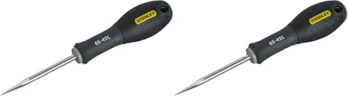 STANLEY 0-65-491 Poinçon Diamètre 5 X 75 Mm Gamme FATMAX - Fabriqués En France - Lame En Acier Grande Résistance - Poignée Soft-Grip Plus Ergonomique Et Anti-Dérapant (Lot de 2)