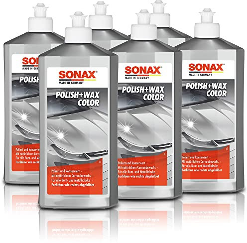 SONAX 6X 02963000 Polish & Wax Color Silber/grau Autopolitur Wachs 500Ml