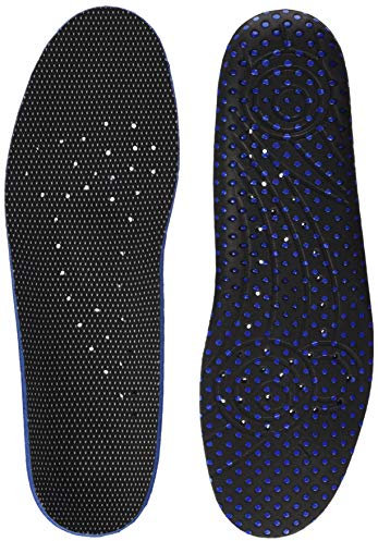 Bama Fresh Deo Komfort Fußbett, Schuh-Einlegesohle für hygienische frische Füße, Unisex, Schwarz/Blau, Größe: 36