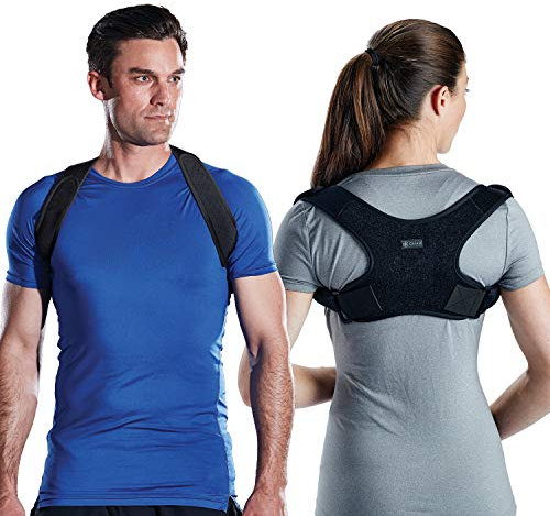 Gaiam Restore Posture Corrector for Women & Men - Neoprene Support with Adjustable Straps