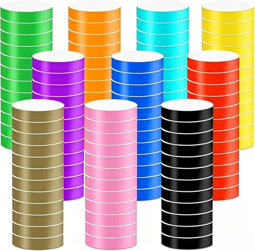BetterJonny - 1000 bandas de entrada, resistentes al agua, para eventos, pulseras de papel, ideales para seguridad en eventos, bodas, 10 colores
