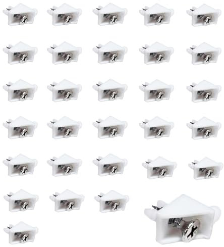 Bodenträger 30 Stück 101558 passend als Ersatzteil für IKEA Regalbodenträger PAX, KOMPLEMENT Bodenhalter Weiß Einlegeboden Halter