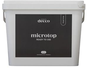 decco Microtop Ready To Use Fine (20kg). Para 40m2. Betón Ciré prêt à l'emploi grain fin - Pour la des sols et des murs. Fait partie d'un système. Couleur Paris Stone