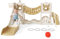 Scivolo per bambini, scivolo rinforzato, extra lungo, materiale ispessito, stabile, adatto per campi da gioco all'aperto e al coperto per bambini (Vitality, kaki 7 in 1)