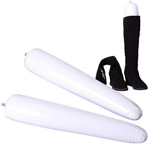 kilofly Inflatable Boot Shapers [Set of 3 Pairs] - Extra Long - 50cm, White