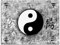 ARTLAND Wanddeko Leinwand Bilder Wandbild 120x90 cm Ying Yang Asien Asiatisch Feng Shui Yoga Modern Schwarz Weiß T4FI