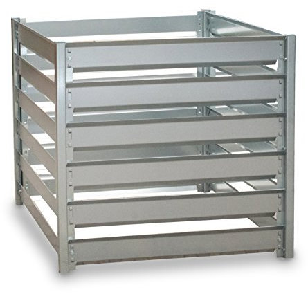 myowngreen Komposter 91 x 91 x 85 cm (B x L x H) aus feuerverzinktem Metall - individuell endlos erweiterbar - langlebiges Stecksystem - einfacher Aufbau