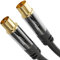 KabelDirekt Antennenkabel, Koaxialkabel, TV Kabel – Fernsehkabel mit bruchfestem Metallstecker für digitales & analoges Fernsehen – 2m (Antennenstecker auf Buchse für DVB-C, DVB-T, DVB-S)