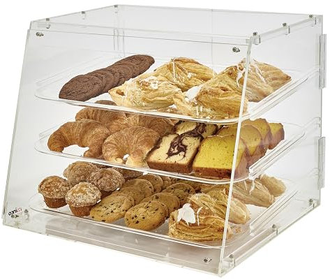 Winco 3-Tier Pastry Display Case, Acrylic Medium
