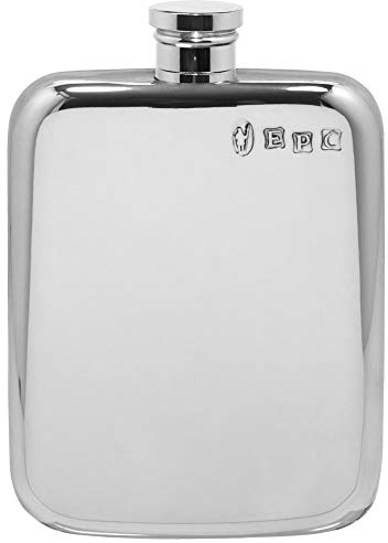 English Pewter Company 4oz Traditional Plain Pewter Liquor Hip Flask [SF434]
