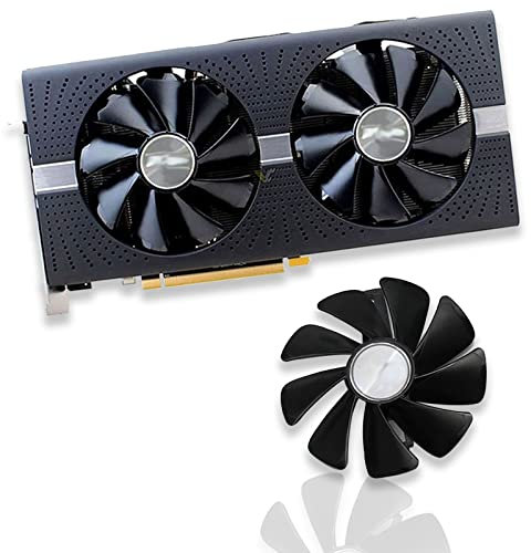 Dotodo Scheda grafica raffreddamento ventola per raffreddamento scheda grafica Sapphire NITRO RX 580/570/480 VGA (nero, 1 pezzo)