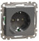 Schneider Electric Merten Connected Smart Schuko-Steckdose, 2-polig+E, 16A, System M, Alexa, Google Home, Zigbee, Smart Home Wifi Steckdose, anthrazit, Artikelnummer MEG2380-0414