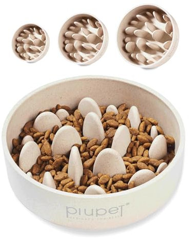 PiuPet® Antischlingnapf I 0,8L I Spülmaschinenfest | Schlingnapf für Große Hunde I Anti Schling Napf | Slow Feeder Hundenapf | Futternapf