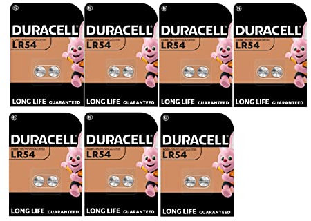 14X Duracell LR54 LR1130 V10GA 189 191 (7 Blister mit 2 Batterien) 14 Batterien
