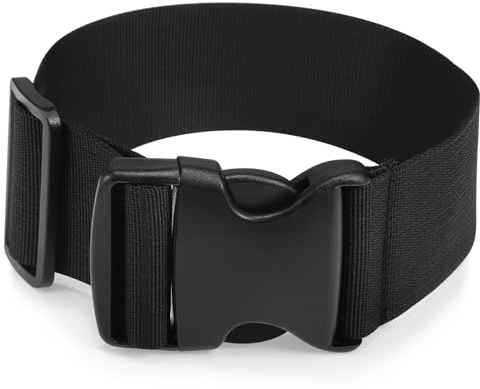 VALICLUD Banane pour Femme - - Sangle élastique - Extension de Ceinture pour holographique pour Femme - Banane et Bagages connectés, Noir, 59X6CM, Automatique