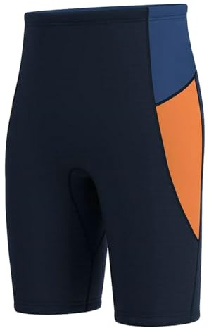 JISADER Pantaloncini da sub Pantaloncini da sub in neoprene da 3 mm Pantaloni da muta per canoa Nuoto Snorkeling, nero l