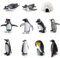 VOSSOT Figure di pinguino – Personaggi di animali realistici, pinguino, animali polari, topper per torta