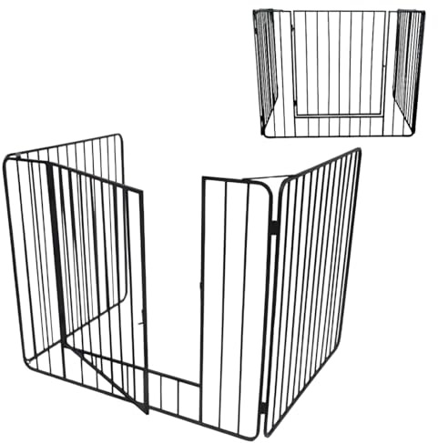 Trendi Heavy Duty Fire Guard Screen with Front Door | For Fireplace, Open Fire, Log Burner | Fireguard to Keep Children, Babies, Dogs, Cats, and Pets Safe | Durable Screen for Home Safety