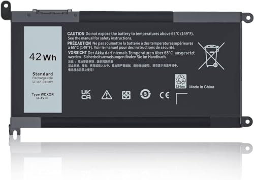 FlyZythrol WDX0R WDXOR laptop battery Compatible With Dell Inspiron 13 15 5000 7000 5567 5578 5570 5568 5579 5565 7569 7573 13 7378 5378 5379 5368 7375 5767 Latitude 3180 3189 3480 3379 3390 FC92N