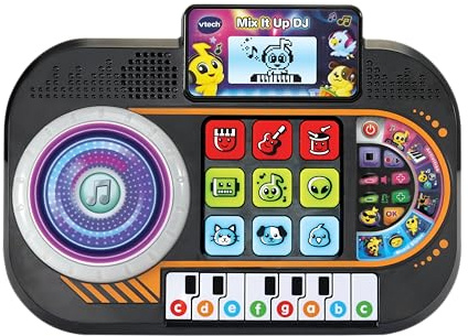 VTech Mix It Up DJ, DJ Mixer Toy for Kids, Lights and Sound Effects, 25 Interactive Buttons, Educational Toy, Interactive Toy for Kids Ages 3, 4, 5 Years, English Version
