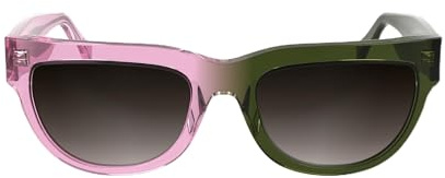 Calvin Klein Jeans för dam solglasögon CKJ25600S - rosa till khaki med gradient brun lins, Rosa till khaki, One size