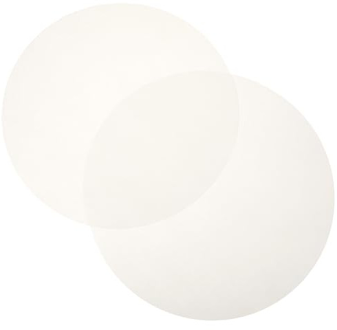 NUOBESTY 500 piezas Papel para Hornear Redondo Antiadherente Unidades sin Tóxicos Resistente al Agua para Cocina para Galletas Pasteles Carnes y Verduras