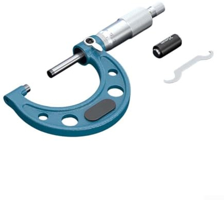 Micrometro Machinist, 0-25 mm, 25-50 mm, 50-75 mm, 75-100 mm, strumento micrometro per esterni, con graduazione di 0,000 cm (25-50 mm)