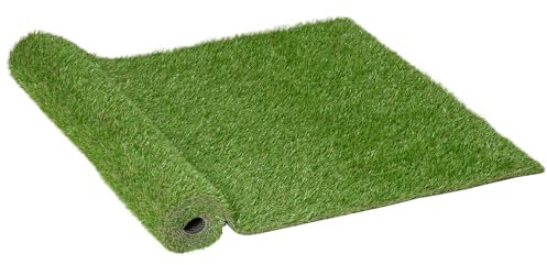 Outsunny Gazon synthétique Artificiel Moquette extérieure intérieure 3L x 1l m Herbes Hautes denses 2,5 cm Vert