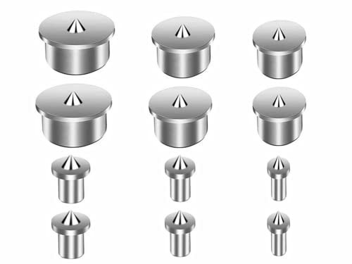 Holzdübel-Zentrierspitzen, Anlising 12 Stück Positionieren von Holz Punkte Pin Set Dübel Zentrierspitze für Holzarbeiten Bohrwerkzeuge Ausrichtungswerkzeug für Holzarbeiten Bohrwerkzeuge