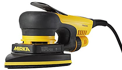 Mirka DEOS 663CV Deltaschleifer, leistungsstarker und kompakter Dreieckschleifer mit Zentralabsaugung und Klett, Schleifmaschine geeignet für Schleifpapier 100 x 152 x 152 mm