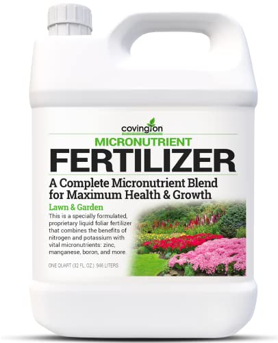 All Purpose MicroNutrient Plant Food & Lawn Fertilizer, Indoor/Outdoor/Hydroponic Liquid Plant Food, Growth Boosting MicroNutrients for House Plants, Lawns, Vegetables, & Flowers (32oz.) USA Made