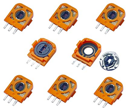 ElecGear 8X FU 10K Potenciómetro de Repuesto para Mando PS4, PS3, Switch Pro, Sensor de Módulo de Palanca de Control de Resistencia de Ajuste de Reemplazo para Joystick Analógico Favor Union