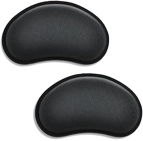 Mouse Wrist Rest, 2 Pieces Mouse Pad Wrist Support for Wrist Pain Relief, Memory Foam Mouse Wrist Rest Support Soft Comfortable Hand Rest Pad for Gaming Office Computer Laptop Mouse Men Women Black