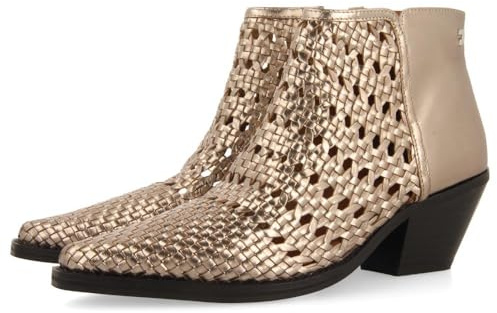 GIOSEPPO Botines Cowboy Trenzado TACÓN Piel Crawford