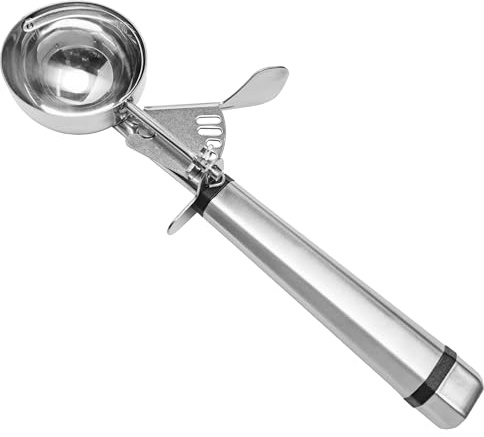 Fat Daddio's SCTP-16 Stainless Steel Cookie Portioning Scoop, No. 16, 1/3 cup
