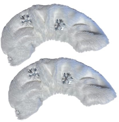harayaa Couvre-Lames de Patins à Glace, Protecteurs de Lames de Patins à Glace, Protecteurs de Lames de Patins à Glace, pour Patins à Glace, Flocons de Neige Argentés