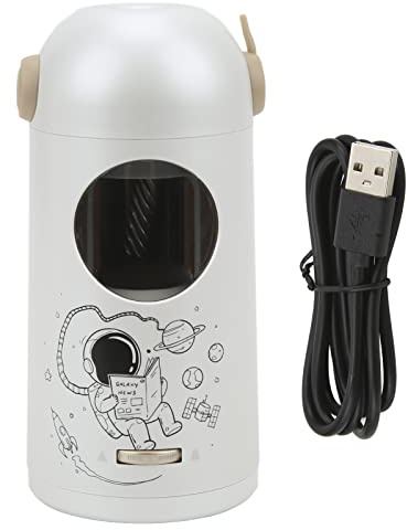 ANKROYU Temperamatite Elettrico Ricaricabile, Temperamatite Elettrico Portatile Antiscivolo Sicuro con Contenitore, Temperamatite con Arresto Automatico, Temperamatite Elettrico (Bianco)