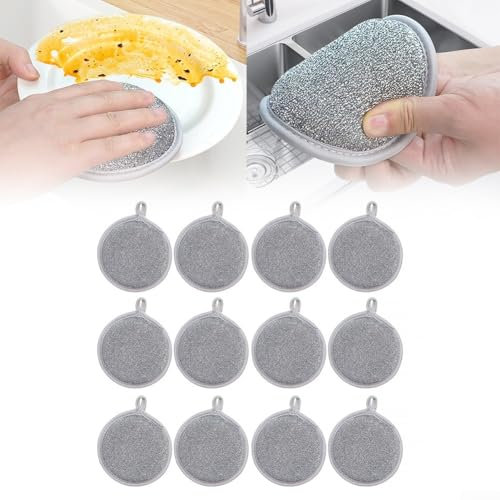 Stracci multiuso riutilizzabili per lavare i piatti, perfetti per la pulizia della cucina e della casa (12 pezzi)