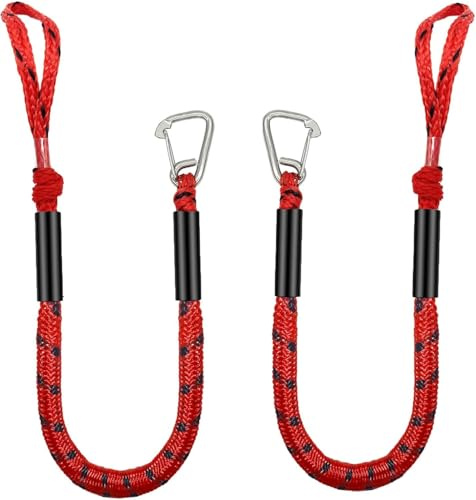 Zodazoqa 4pcs 3/8 x 15' Boat Dock Lines,Pre-Spliped 12 Eyelet Fender Lines, Heavy-Duty Double Braided Nylon Marine Ropes, Docking Yacht Pontoon Accessories, Boat Ropes for Docking (Navy Blue)